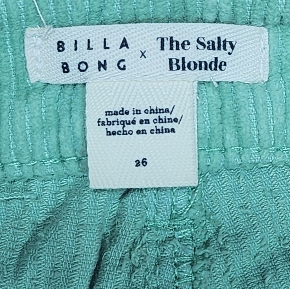 Billabong X The Salty Blonde Chill Out High Rise Curduroy Pants 26 - Picture 11 of 12